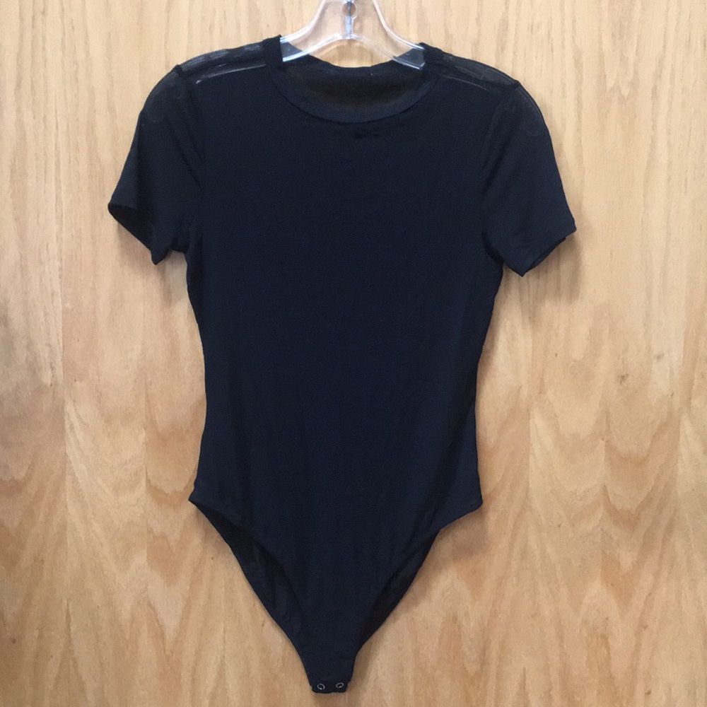 Sheer Black Bodysuit